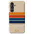 Custom Initials Retro Stripes Galaxy Case