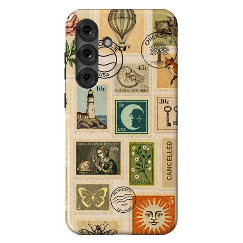 Personalized Vintage Postal Collage Galaxy Case