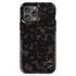 Dark Tortoiseshell Custom Initials iPhone Case - Vertical