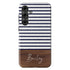 Custom Name Rustic Wood Stripes Galaxy Case