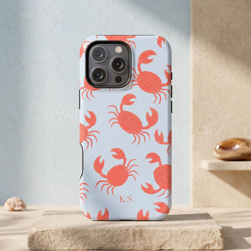 Personalized Dancing Crabs iPhone Case