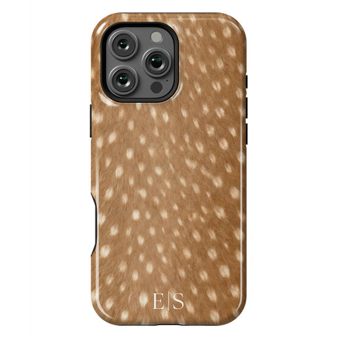 Personalized Luxe Spotted Deer Fur iPhone Case