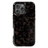 Custom Name Dark Tortoiseshell iPhone Case - Vertical