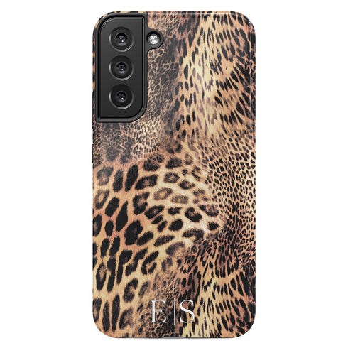 Exotic Leopard Custom Initials Galaxy Case