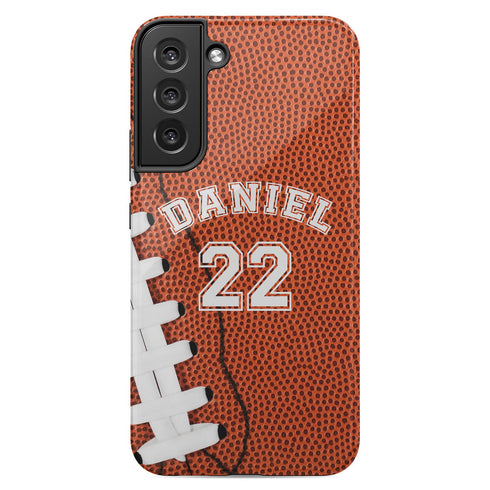 Sports Football Player & Number Galaxy Case