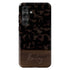 Custom Wood Name Dark Tortoiseshell Galaxy Case