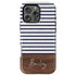 Custom Name Rustic Wood Stripes iPhone Case