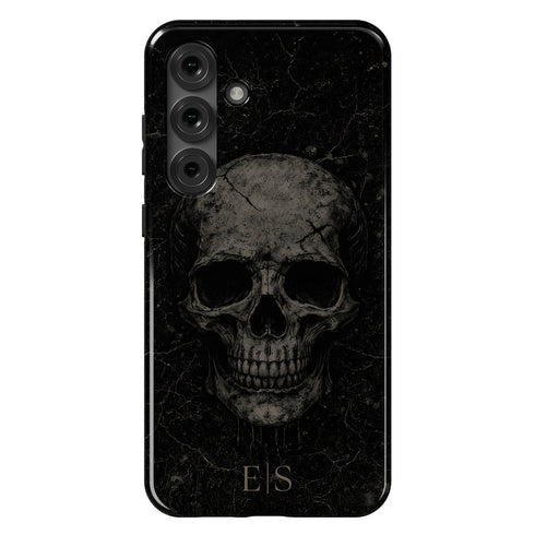 Personalized Obsidian Skull Galaxy Case