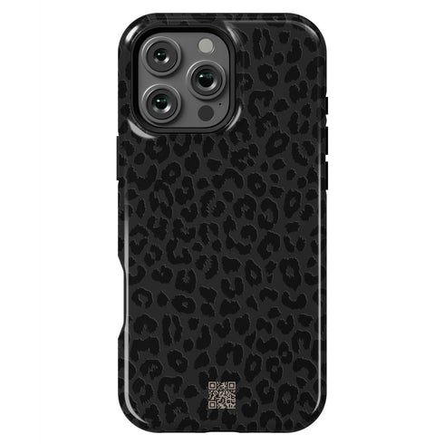 Custom QR Code Dark Leopard iPhone Case
