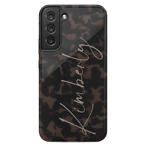 Tortoiseshell Custom Signature Name Galaxy Case