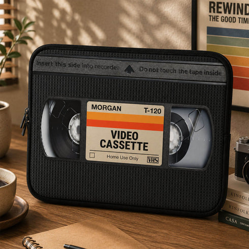 Personalized VHS Video Cassette Laptop Sleeve