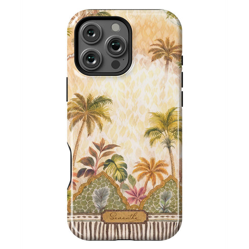 Personalized Tropical Palms of Jaipur iPhone Case