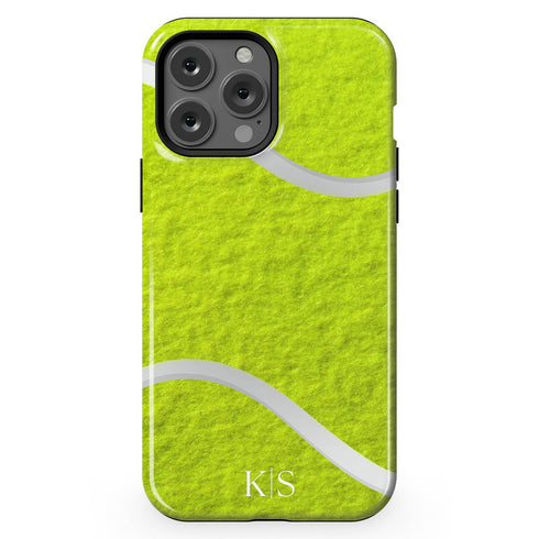 Sports Tennis Ball Initials iPhone Case