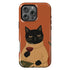 Personalized Zen Wine Cat iPhone Case