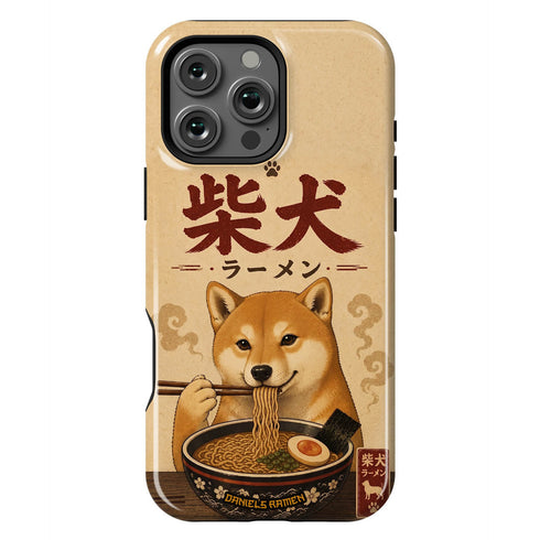 Personalized Shiba Inu Ramen iPhone Case