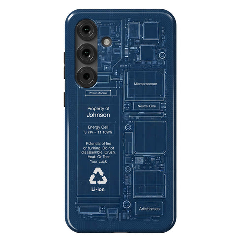 Personalized Schematic Blueprint Circuit Board Galaxy Case