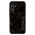 Custom Name Dark Tortoiseshell Serif Galaxy Case