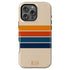 Custom Initials Retro Stripes iPhone Case