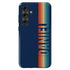 Custom Name Retro Rainbow Stripes Galaxy Case