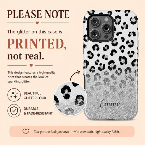 Personalized Leopard Glow iPhone Case