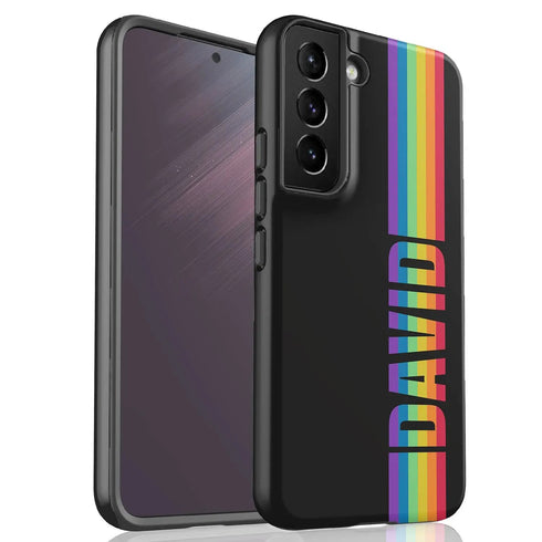 LGBTQ Custom Rainbow Name Pride Galaxy Case