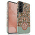 Boho Folk Art Floral Monogram Galaxy Case