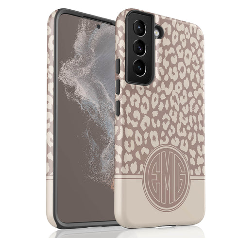 Boho Leopard Personalized Monogram Galaxy Case