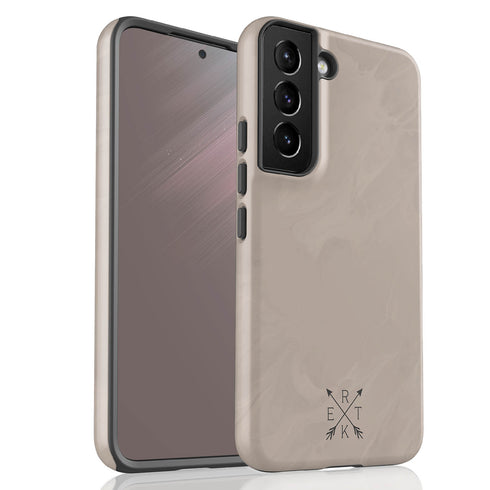 Custom Initials Crossed Arrows Galaxy Case