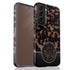 Dark Tortoiseshell Round Monogram Galaxy Case