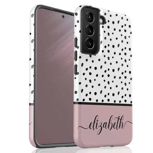 Delicate Dots Custom Name Galaxy Case