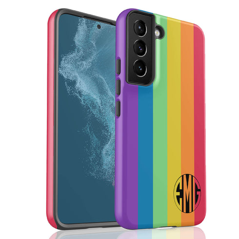 LGBTQ Pride Rainbow Custom Monogram Galaxy Case