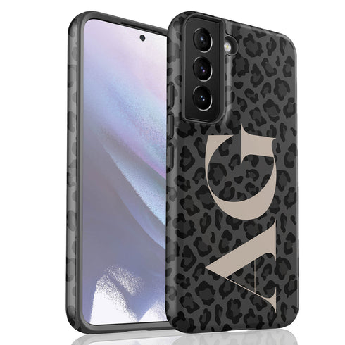 Oversized Leopard Custom Initials Galaxy Case