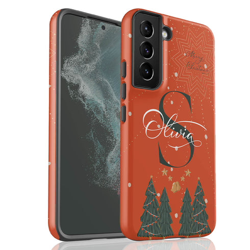 Christmas Monogram Custom Name Galaxy Case