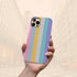 Pastel Rainbow Custom Name iPhone Case