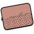 Spotted Dots Custom Calligraphy Name Laptop Sleeve