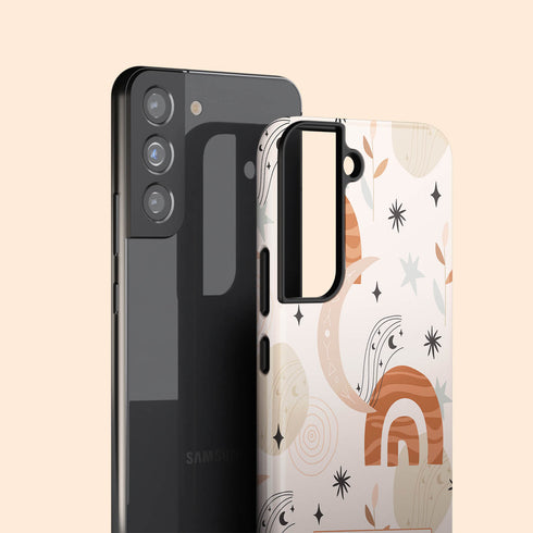 Boho Rainbows Personalized Name Galaxy Case
