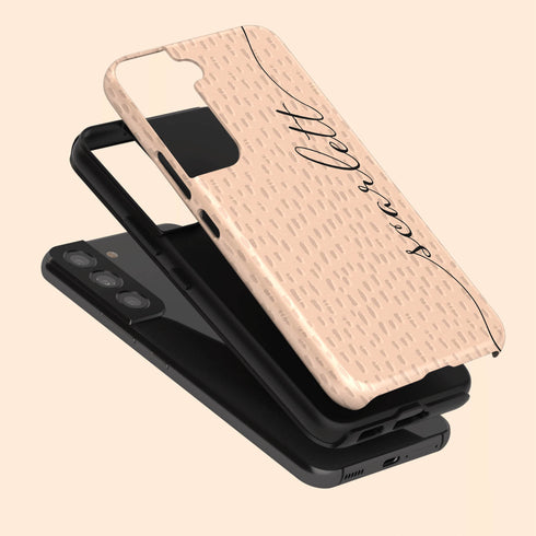 Personalized Name Calligraphy & Dots Galaxy Case