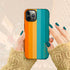 Orange & Teal Rainbow Custom Name iPhone Case