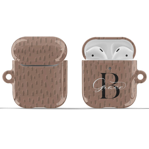 Monogram Personalized Dots AirPods Case
