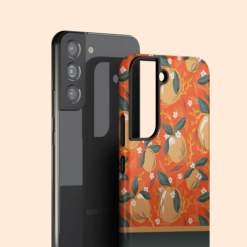 Christmas Oranges Custom Name Galaxy Case