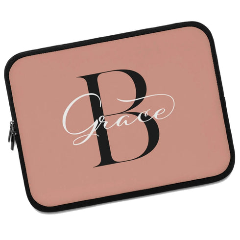 Monogram Name Laptop Sleeve