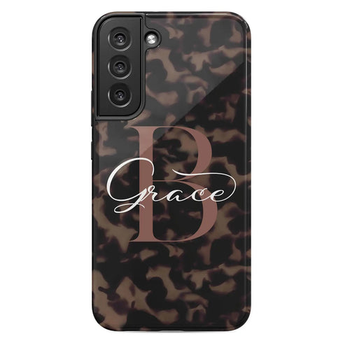 Monogram Personalized Tortoiseshell Galaxy Case