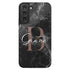 Monogram Personalized Black Marble Galaxy Case