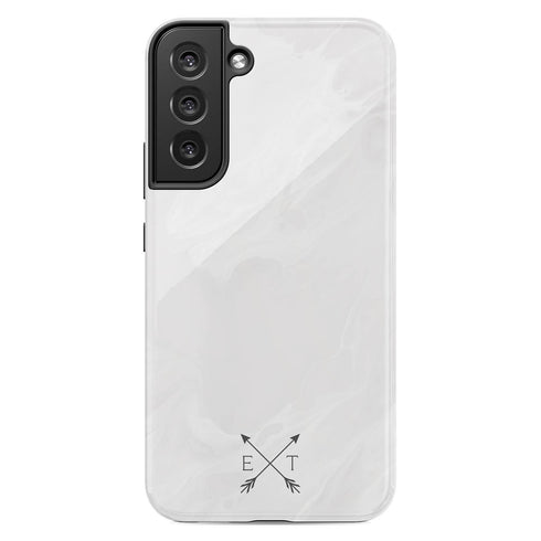 Custom Initials Crossed Arrows Galaxy Case