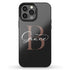 Monogram Personalized Solid Black iPhone Case