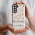 Terrazzo Pattern Custom Name Galaxy Case