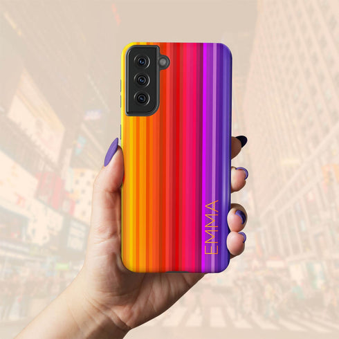 Unique LGBTQ Pride Rainbow Custom Name Galaxy Case