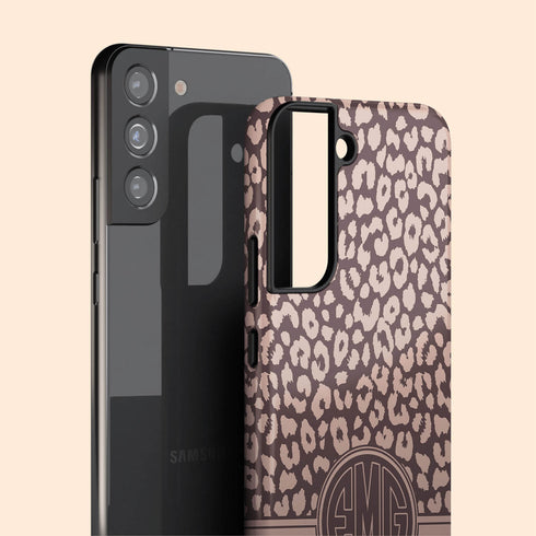 Boho Leopard Personalized Monogram Galaxy Case