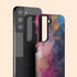 Colorful Abstract Oil Paint Custom Initials Galaxy Case