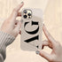 Oversized Custom Initials iPhone Case